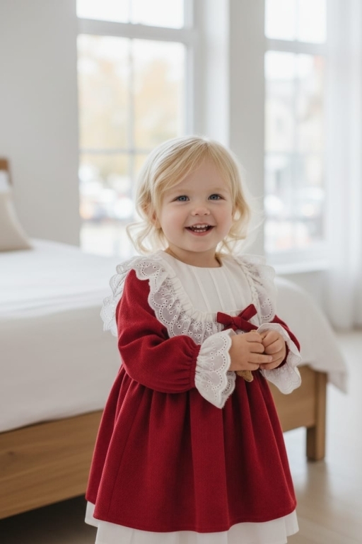 NEVRURLU FIRFIRLI ELBİSE