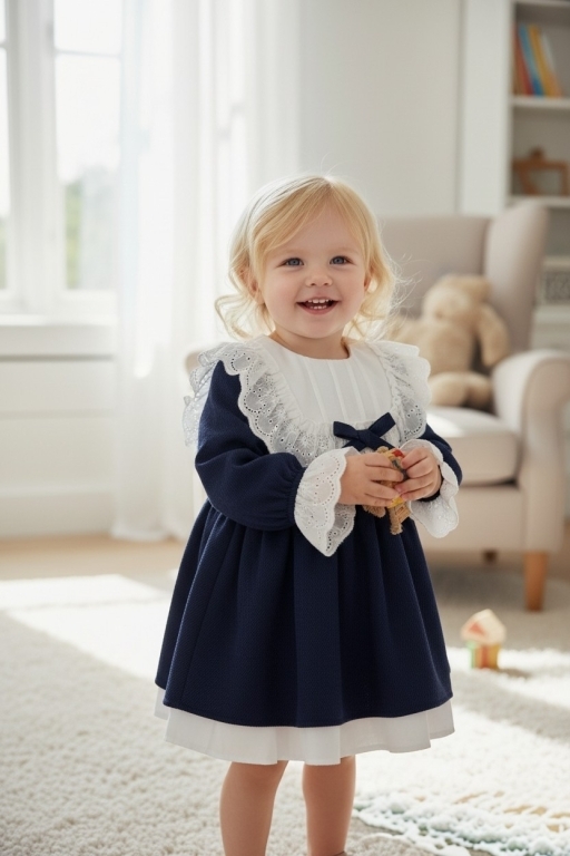 NEVRURLU FIRFIRLI ELBİSE